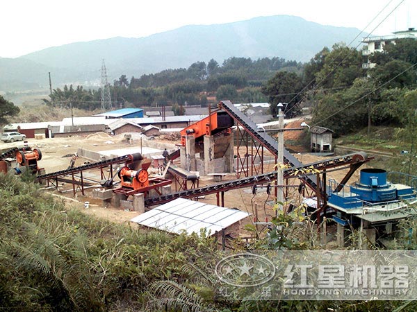 新型机制砂生产线助力地方共建青山绿水