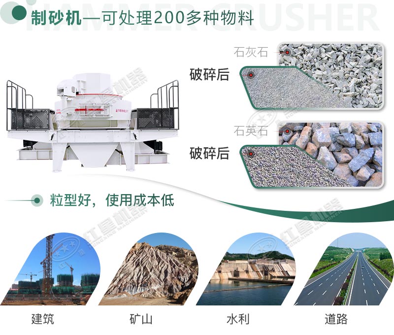 星辉打砂设备制砂成品品质高应用范围广